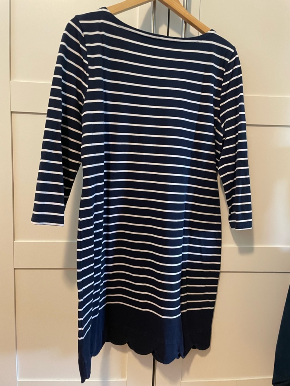Vineyard Vines Navy and White Striped Boatneck Dress - Picture 2 of 7